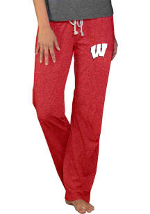 Concepts Sport Wisconsin Badgers Womens Red Quest Knit Loungewear Sleep Pants