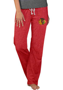 Concepts Sport Chicago Blackhawks Womens Red Quest Knit Loungewear Sleep Pants