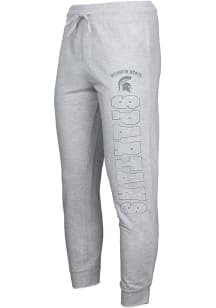 Michigan State Spartans Mens Grey Exhibit French Terry Sweatpants