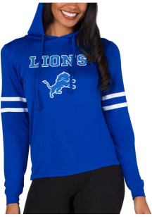 Concepts Sport Detroit Lions Womens Blue Marathon Hooded Sweatshirt