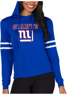 Concepts Sport New York Giants Womens Blue Marathon Hooded Sweatshirt