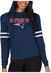 Concepts Sport New England Patriots Womens Navy Blue Marathon Hooded Sweatshirt