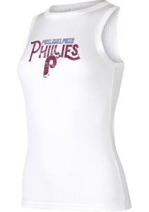 Philadelphia Phillies Womens White Dailey Tank Top