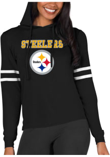 Concepts Sport Pittsburgh Steelers Womens Black Marathon Hooded Sweatshirt