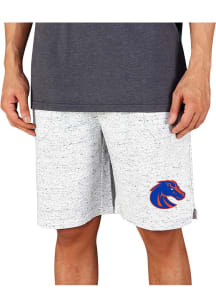 Concepts Sport Boise State Broncos Mens White Throttle Knit Jam Shorts