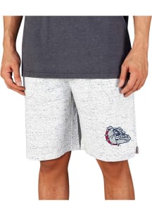 Concepts Sport Gonzaga Bulldogs Mens White Throttle Knit Jam Shorts