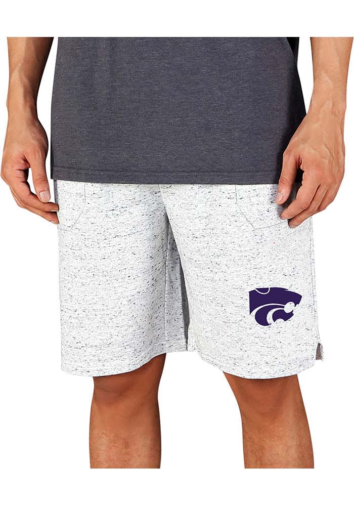 Concepts Sport K-State Wildcats Mens White Throttle Knit Jam Shorts