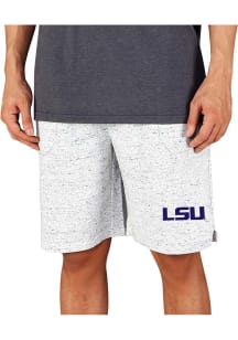 Concepts Sport LSU Tigers Mens White Throttle Knit Jam Shorts