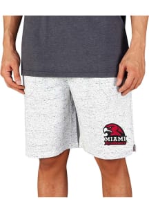 Concepts Sport Miami RedHawks Mens White Throttle Knit Jam Shorts