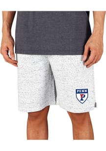 Concepts Sport Pennsylvania Quakers Mens White Throttle Knit Jam Shorts