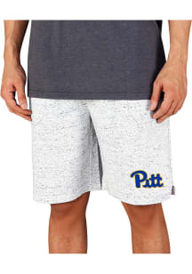 Concepts Sport Pitt Panthers Mens White Throttle Knit Jam Shorts