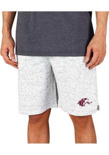 Concepts Sport Southern Illinois Salukis Mens White Throttle Knit Jam Shorts