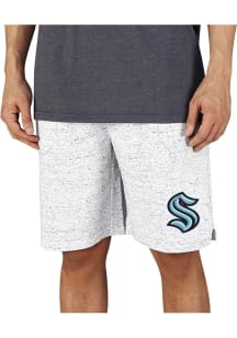 Concepts Sport Seattle Kraken Mens White Throttle Knit Jam Shorts