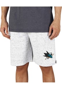 Concepts Sport San Jose Sharks Mens White Throttle Knit Jam Shorts