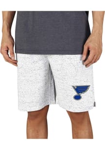 Concepts Sport St Louis Blues Mens White Throttle Knit Jam Shorts