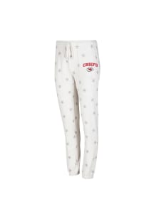 Kansas City Chiefs Womens White Stars Loungewear Sleep Pants