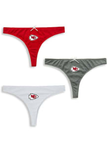 Kansas City Chiefs Womens Red Vector Thong Underwear