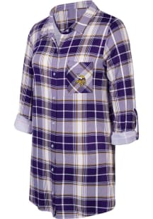 Minnesota Vikings Womens Purple Ashford Loungewear Sleep Shirt