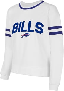 Buffalo Bills Womens White Borough Crew Sweatshirt