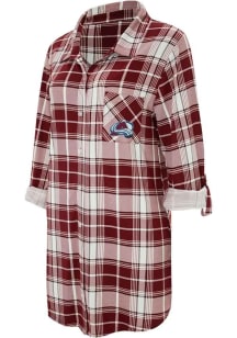 Colorado Avalanche Womens Maroon Ashford Loungewear Sleep Shirt