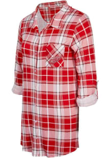 Concepts Sport Detroit Red Wings Womens Red Ashford Loungewear Sleep Shirt