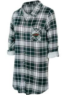 Minnesota Wild Womens Green Ashford Loungewear Sleep Shirt