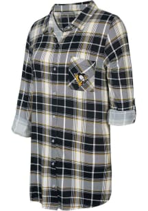 Pittsburgh Penguins Womens Black Ashford Loungewear Sleep Shirt