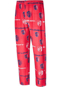 St Louis City SC Mens Red Roadway Sleep Pants