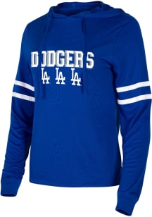 Los Angeles Dodgers Womens Blue Marathon Hooded Sweatshirt