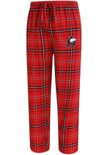 Northern Illinois Huskies Mens Red Plaid Flannel Sleep Pants