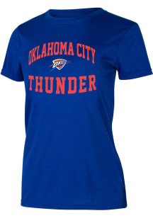 Oklahoma City Thunder Womens Blue Marathon Short Sleeve T-Shirt