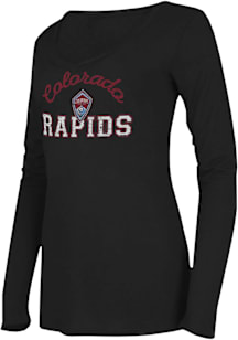 Concepts Sport Colorado Rapids Womens Black Marathon LS Tee