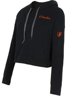 Baltimore Orioles Womens Black Elevation Hooded Sweatshirt