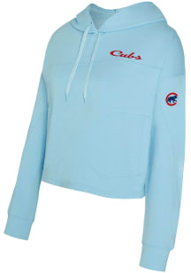 Concepts Sport Chicago Cubs Womens Light Blue Elevation Hooded Sweatshirt