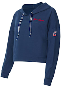 Concepts Sport Cleveland Guardians Womens Navy Blue Elevation Hooded Sweatshirt