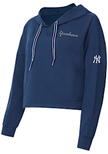 Concepts Sport New York Yankees Womens Navy Blue Elevation Hooded Sweatshirt