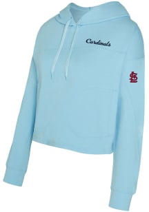 St Louis Cardinals Womens Light Blue Elevation Hooded Sweatshirt