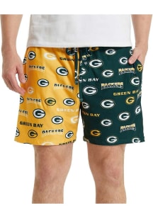Green Bay Packers Mens Green Split Shorts