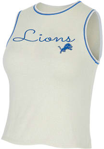 Concepts Sport Detroit Lions Womens Ivory Kaki Tank Top
