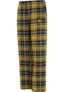 Womens Black Iowa Hawkeyes Vector Loungewear Sleep Pants