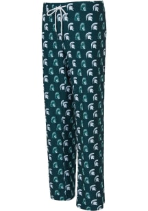 Womens Green Michigan State Spartans Record Loungewear Sleep Pants