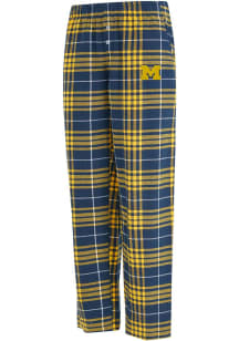 Womens Navy Blue Michigan Wolverines Vector Loungewear Sleep Pants