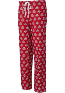 Womens Red Ohio State Buckeyes Record Loungewear Sleep Pants