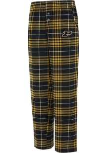 Womens Black Purdue Boilermakers Vector Loungewear Sleep Pants