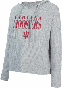 Womens Grey Indiana Hoosiers Juniper Hooded Sweatshirt