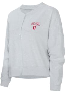 Concepts Sport Ohio State Buckeyes Womens Grey Ashford LS Tee
