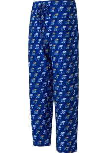 Kansas Jayhawks Mens Blue Record Sleep Pants