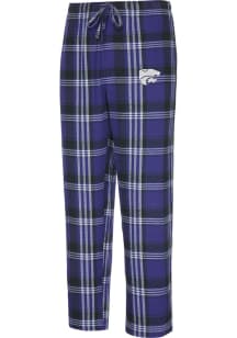 K-State Wildcats Mens Purple Region Plaid Sleep Pants