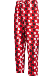 Mens Red Nebraska Cornhuskers Record Loungewear Sleep Pants