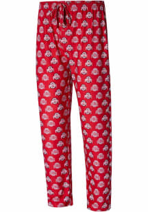 Mens Red Ohio State Buckeyes Record Loungewear Sleep Pants